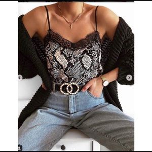 Polyester spaghetti tops